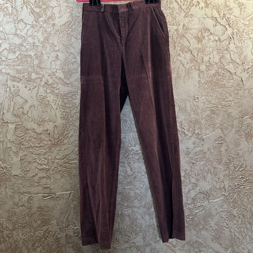 B.P. Britches Corduroy Pants Men’s 28x30 Burgundy Maroon USA Fine Wale Vintage